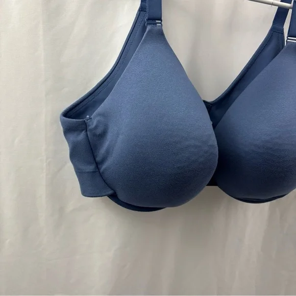 Cacique Back Smoother Lightly Lined Full Coverage Bra 42DD Blue - Picture 3 of 11